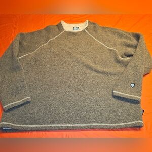 Alf Kuhl AlfPaca Fleece/Sherpa PullOver szXXL  E.U.C. Multi Color Beige/Gray